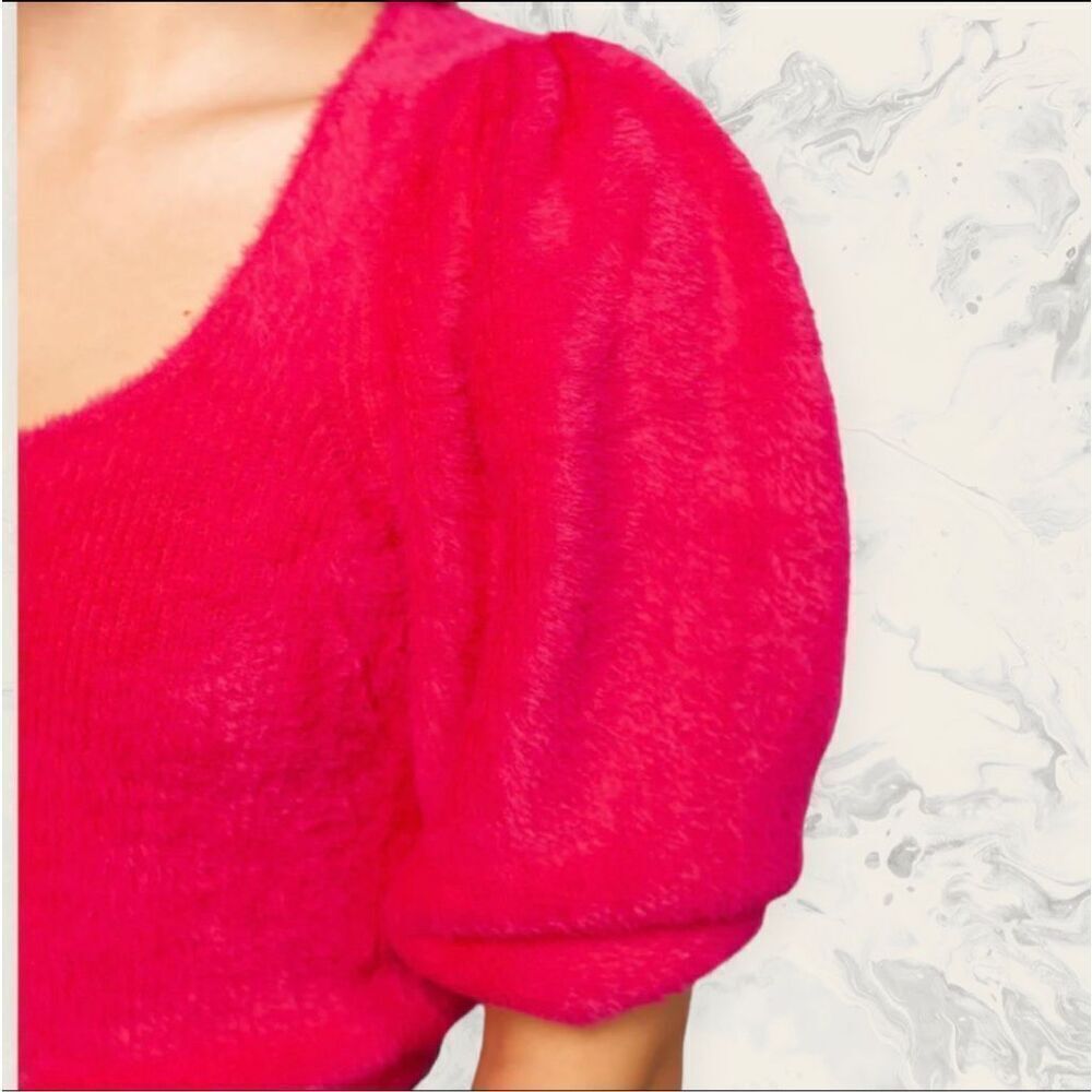 Free People Moonbeam Pullover- Size Small - Raspberry Pop